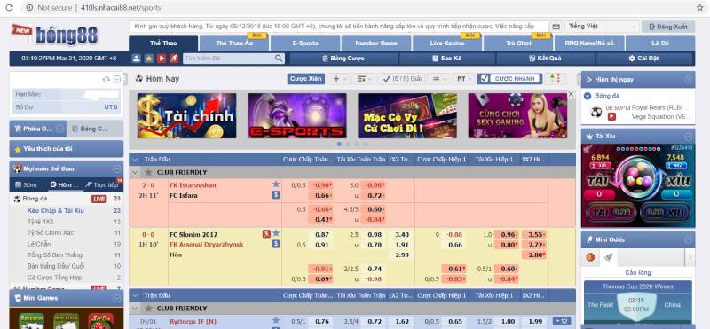 Các loại tỷ lệ kèo phổ biến tại Bong88 và cách đọc ký hiệu