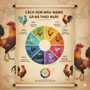 Cách Xem Màu Mạng Gà Đá Theo Ngày Để Thắng Độ