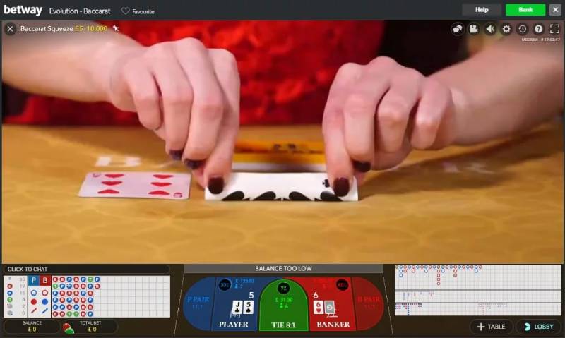 Live Baccarat Squeeze 