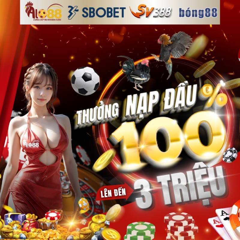 Thưởng nạp đầu tiên 100% 