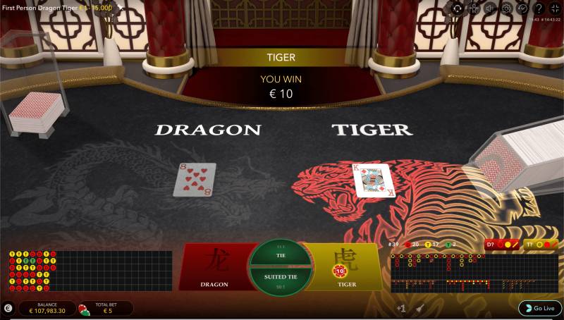 Trải nghiệm Live Dragon Tiger 